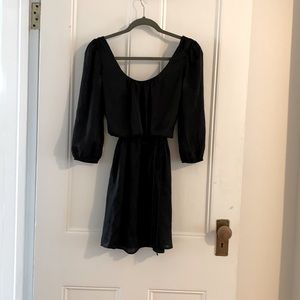 Black 3/4 sleeve dress